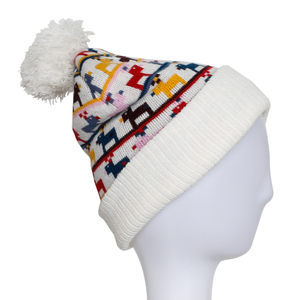2018 New Arrival Customized Jacquard Knitted Hat/Cap Beanie Hat with Pompom