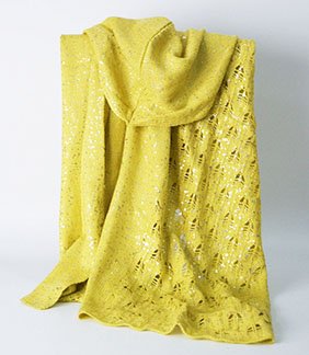100% Acrylic Customized Wholesale Lady Fashion Knitted Scarf with Gole Print
