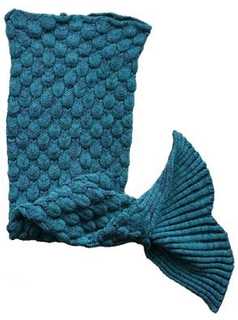 2018 New Arrival Knitted Sea-Maid Mermaid Tail Blanket for Kids and Adults