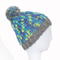 Hot Sale Customized 100% Acrylic Jacquard Cuffed Knitted Winter Beanie Hat with Pompom