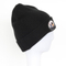 Unisex Fashion 100% Acrylic Cuffed Knitted Winter Beanie Hat with Printed Patch 