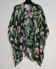 Latest design spring summer new custom-made flower printed shawls fashion print women cape shawl 