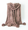 100% Acrylic Customized Wholesale Lady Fashion Knitted Scarf With POM