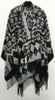 Fashion woven acrylic women winter capes oversize wholesale winter shawl